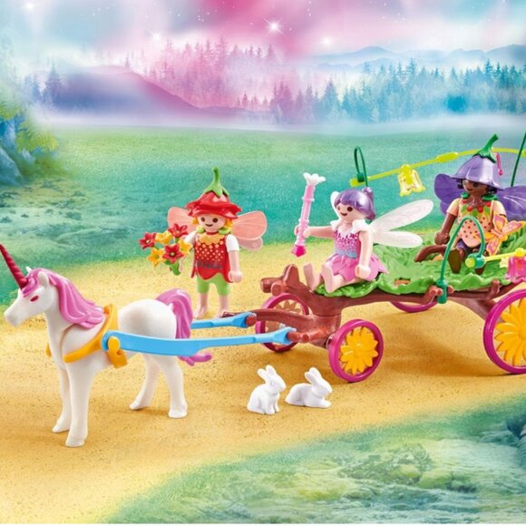 Playmobil 3 Fairies from "Fairies with Unicorn Carriage" 9823 - Picture 8 of 10